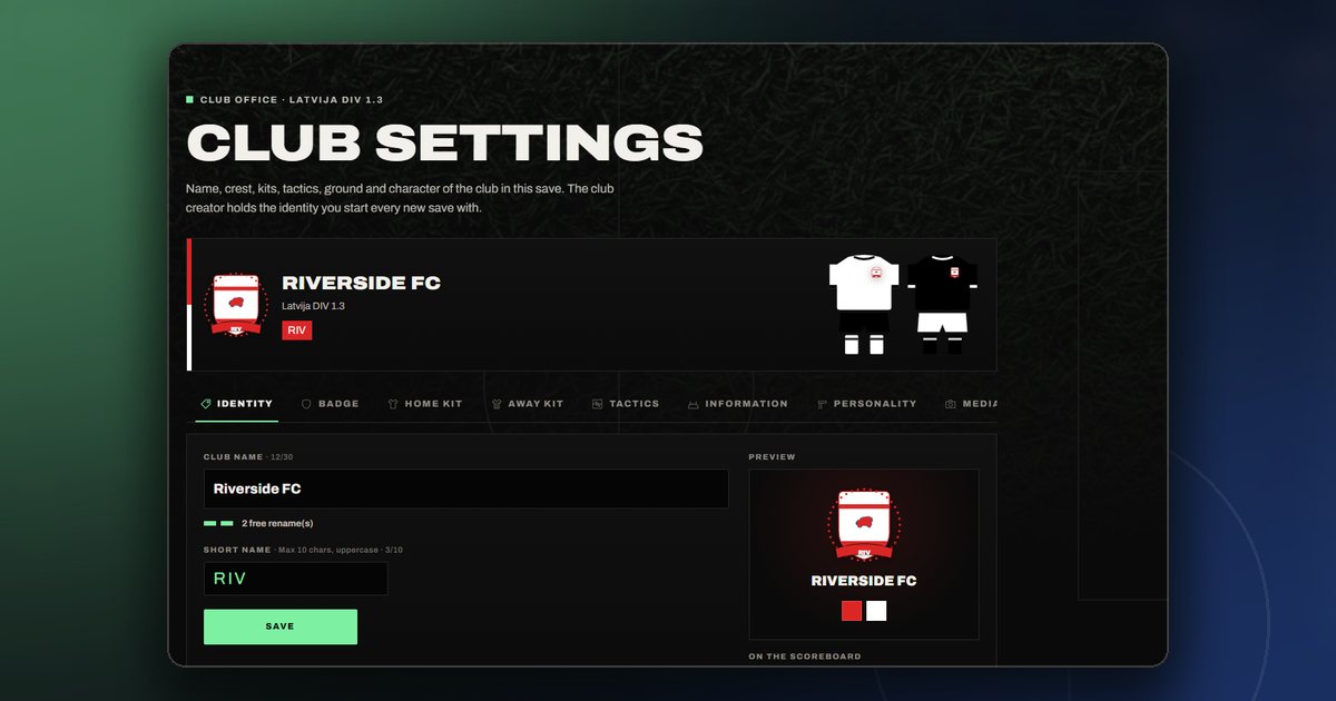 The ManageFC settings screen where two-factor authentication is switched on